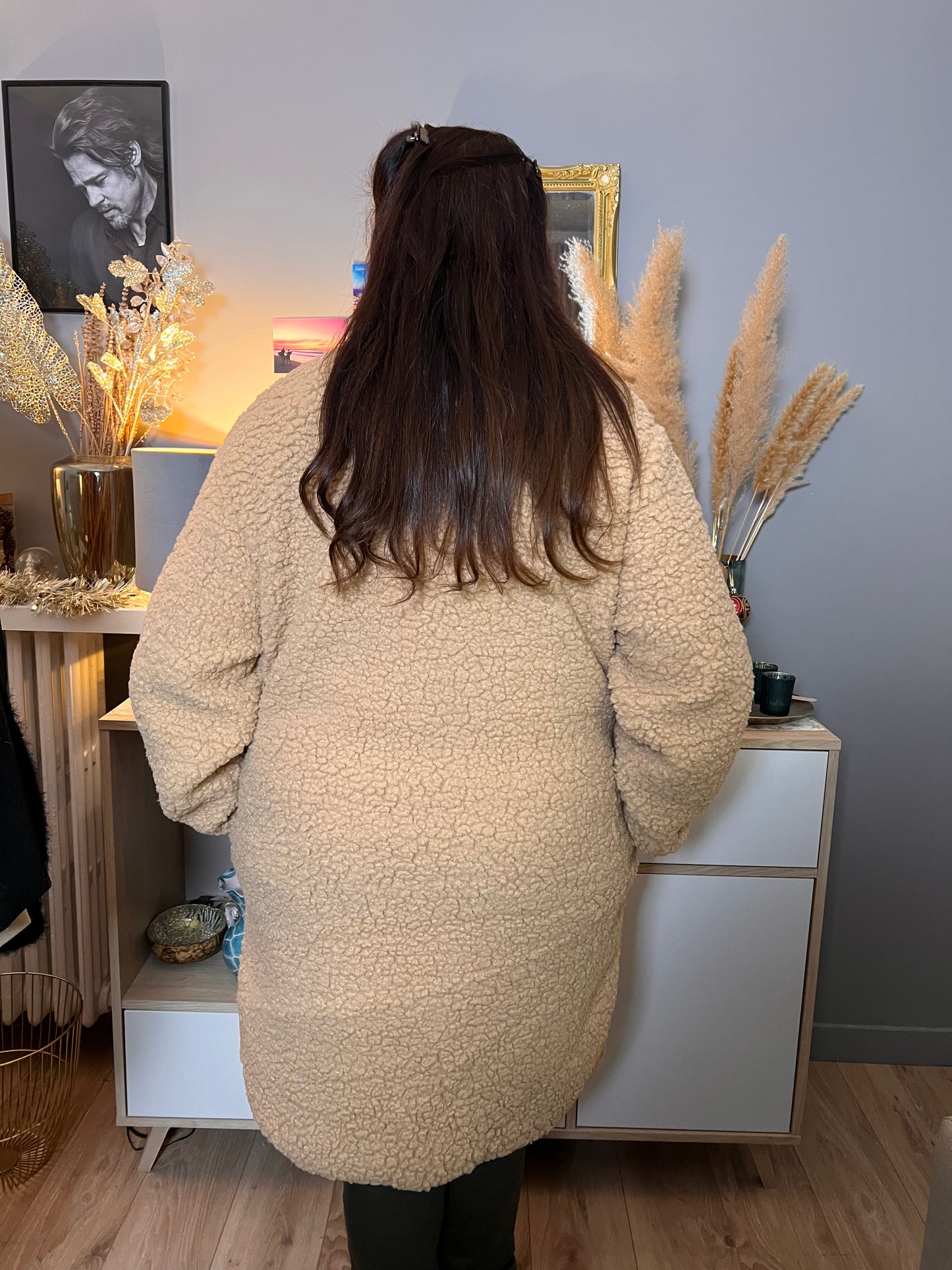 Manteau mouton grande taille Amandine