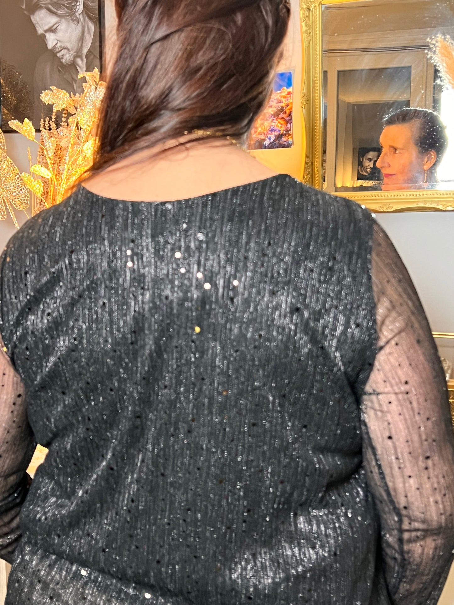 Top brillant grande taille Valérie