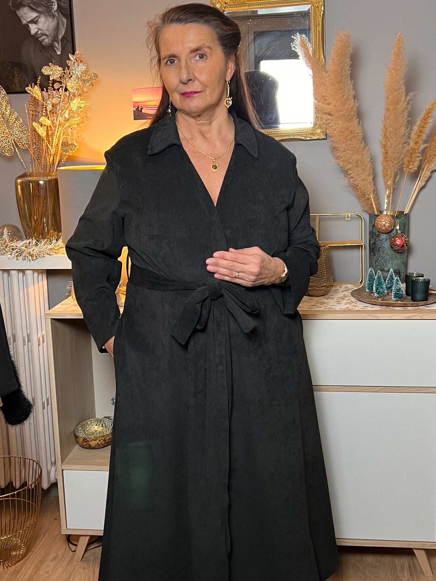 Robe velours grande taille Anna