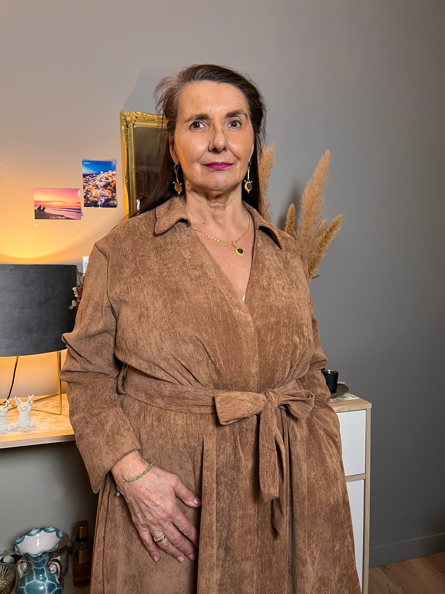 Robe velours grande taille Anna