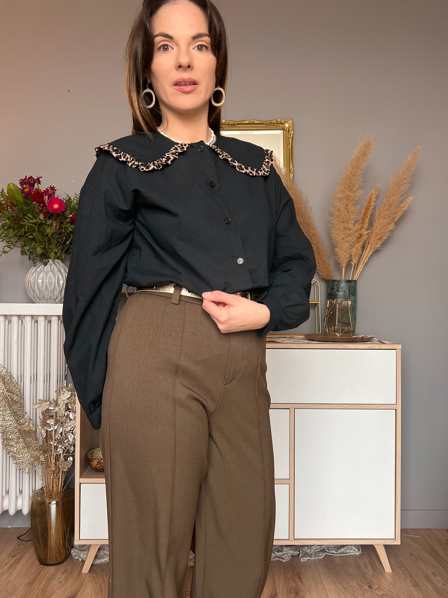 Chemisier col Claudine Léa