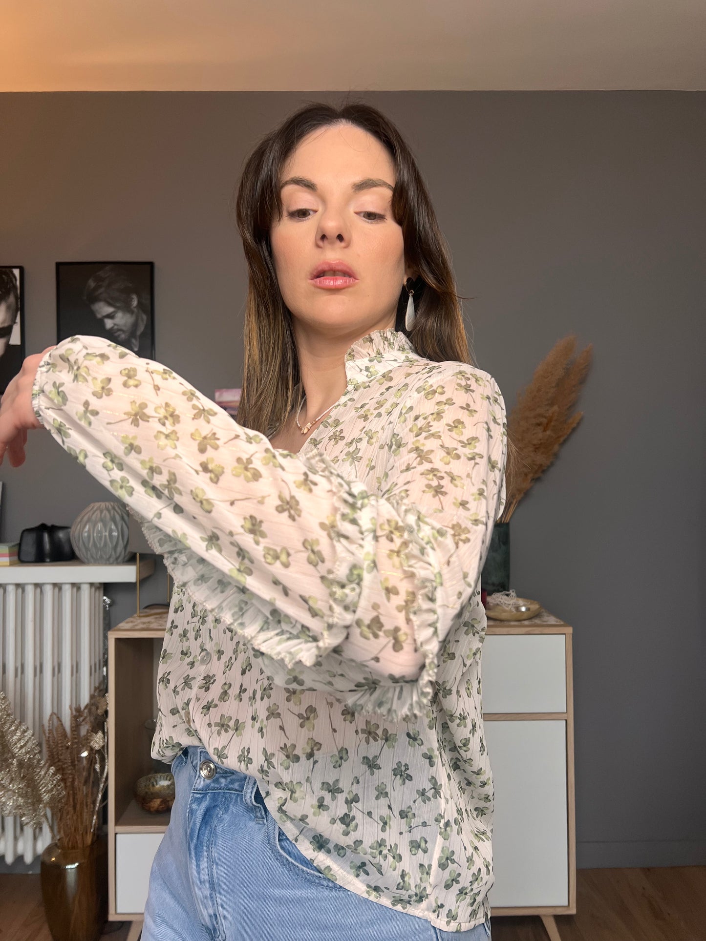 Blouse fleurs Angèle