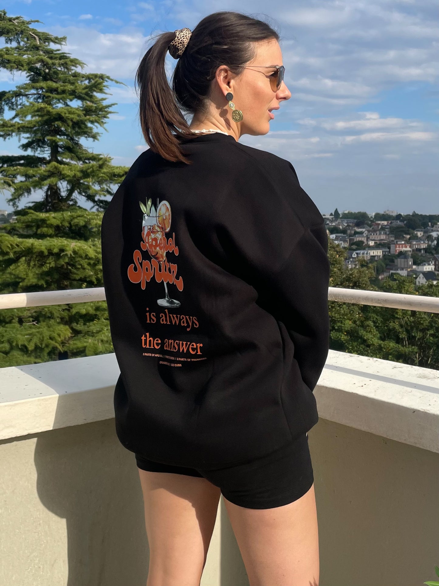 Sweat shirt oversize Aperol