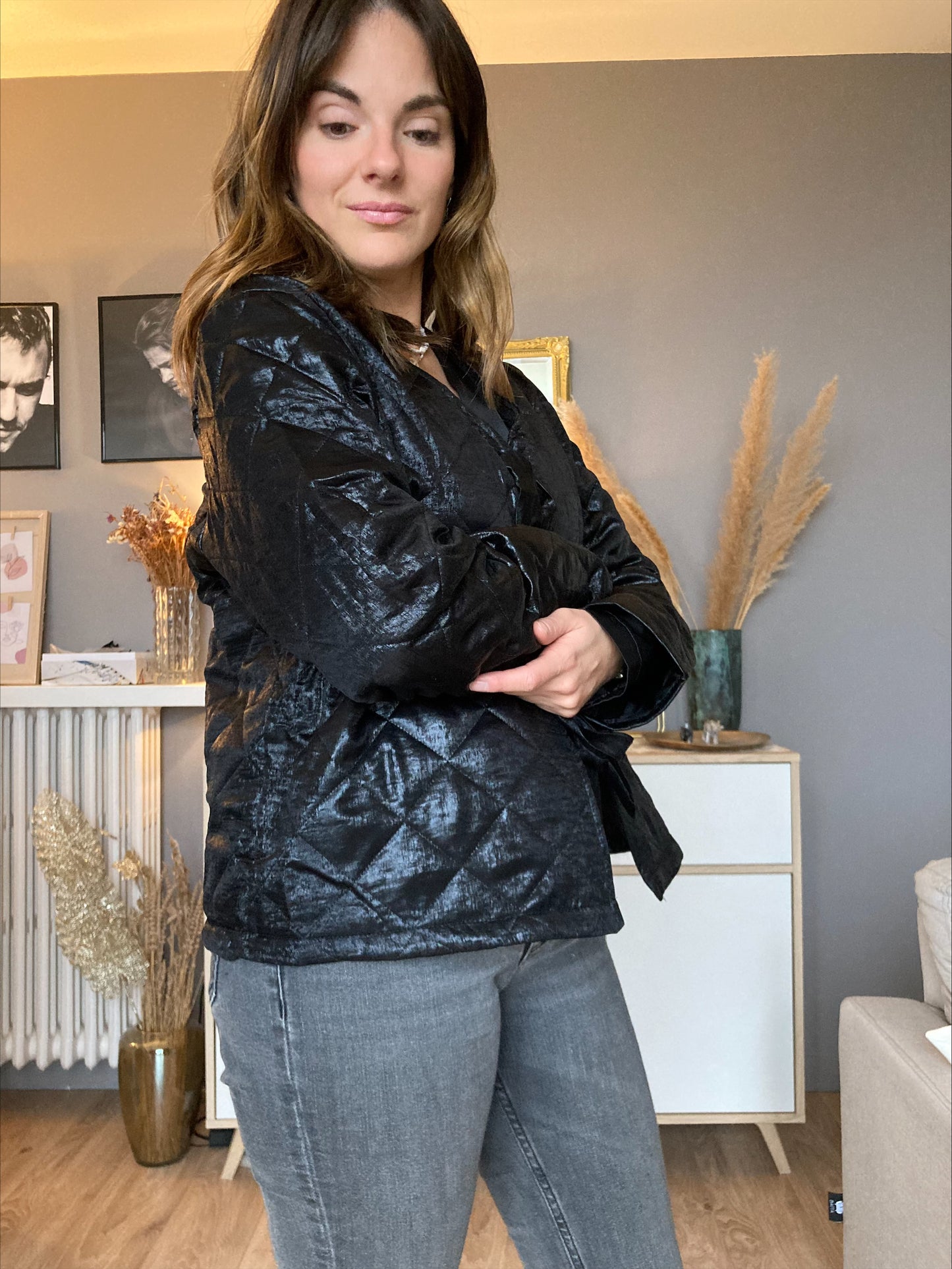 Veste matelassée brillante Léonie