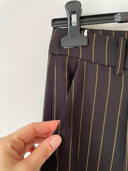 Pantalon noir rayures dorées Suncoo