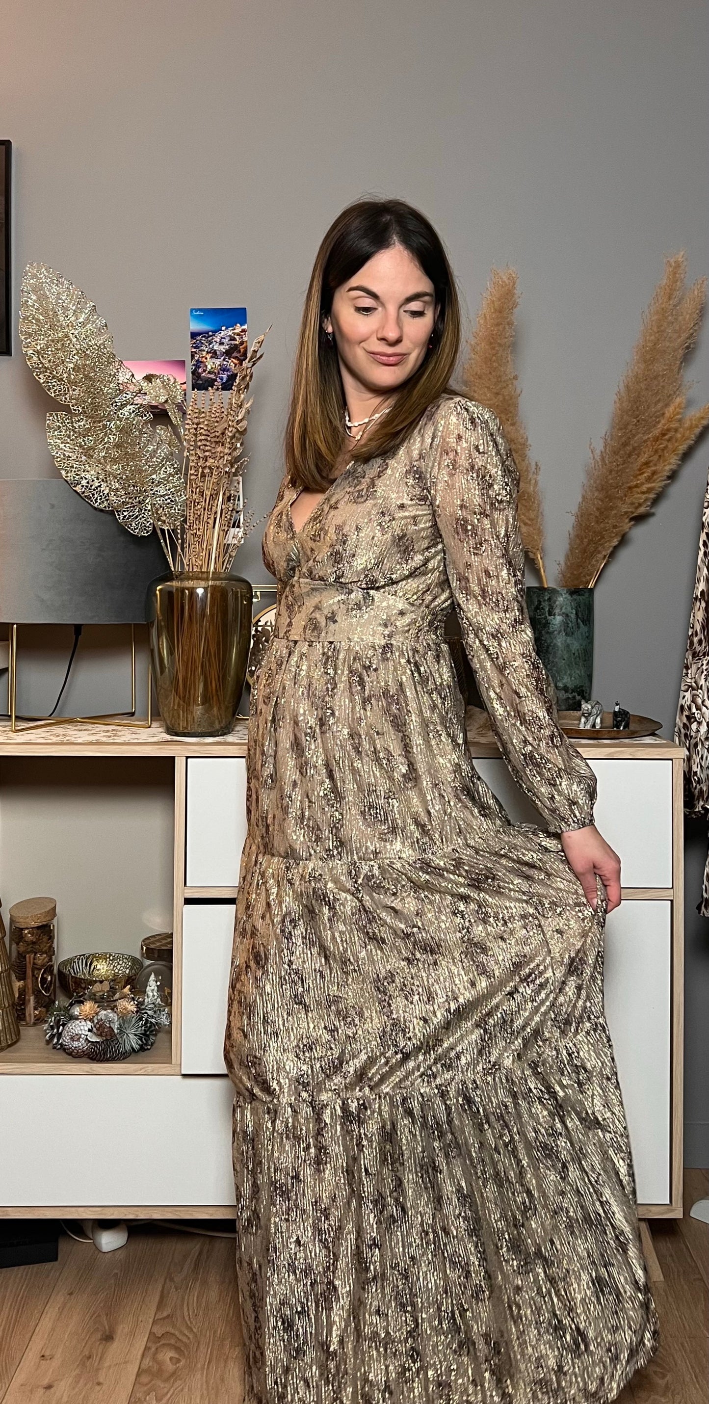 Robe longue scintillante Noëlle